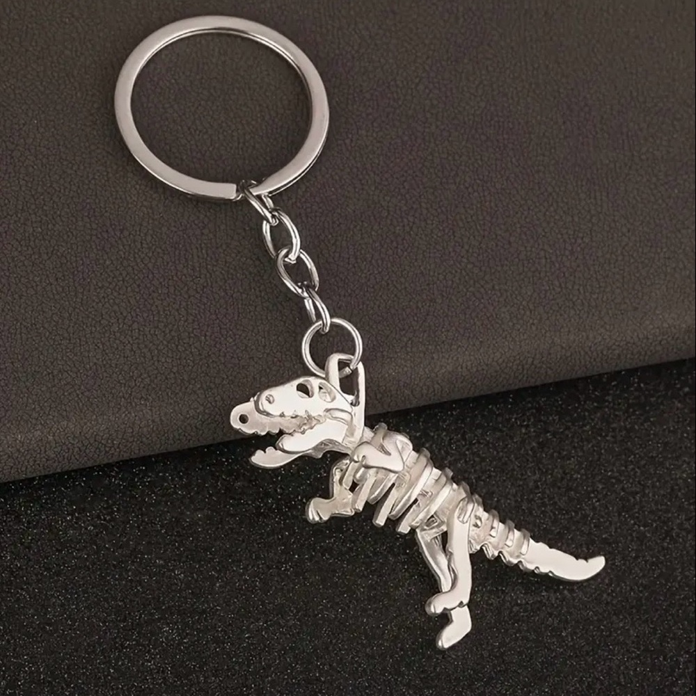 Dinosaur Skeleton Keychain Bag Charm, NEW